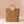 Natural woven water hyacinth rectangular tote with rounded wooden handle